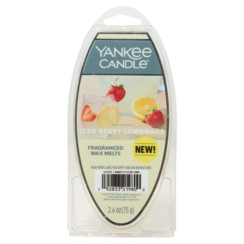 Yankee Candle Iced Berry Lemonade Fragranced Wax Melts, 6 count, 2.6 oz