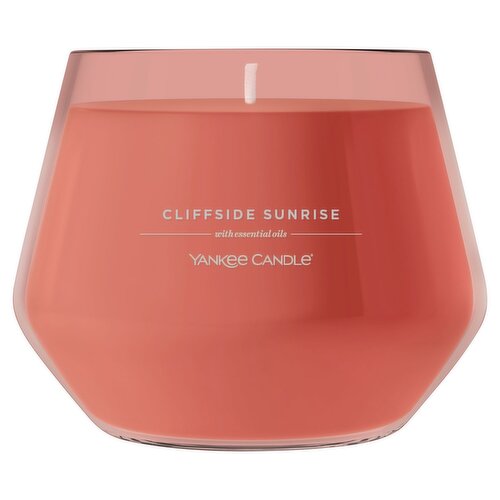 Yankee Candle Cliffside Sunrise Candle with Essential Oils, 10 oz