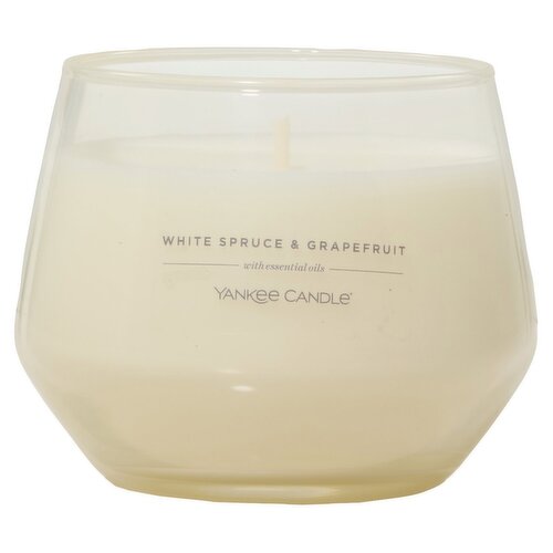 Yankee Candle White Spruce & Grapefruit Candle, 10 oz