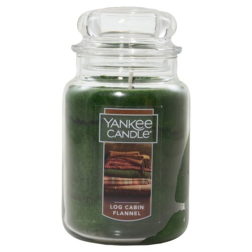 Yankee Candle Log Cabin Flannel Candle, 22 oz