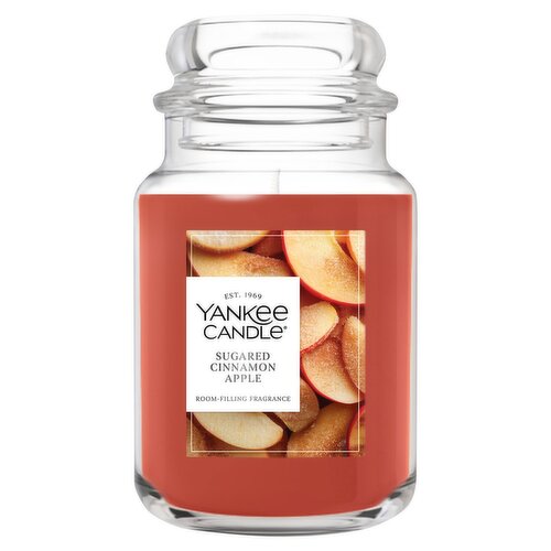 Yankee Candle Sugared Cinnamon Apple Candle, 22 oz
