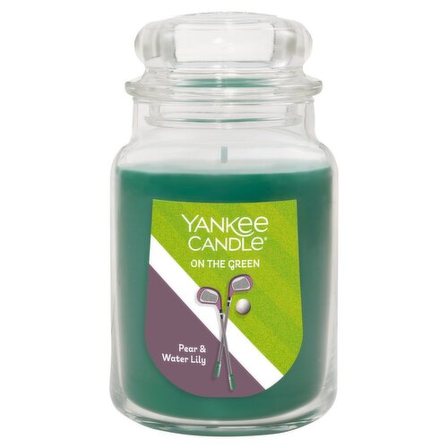 Yankee Candle On The Green Pear & Water Lily Candle, 22 oz