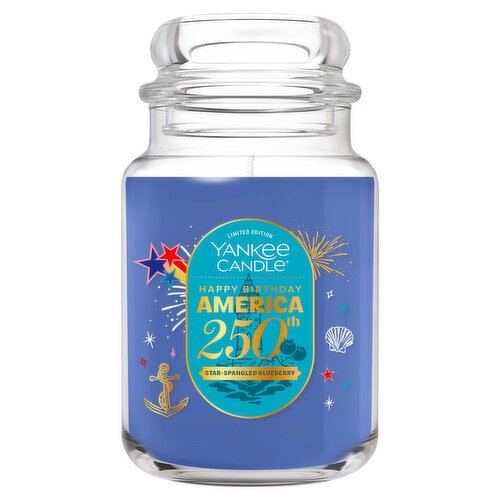 Yankee Candle Star-Spangled Blueberry Candle Limited Edition, 22 oz