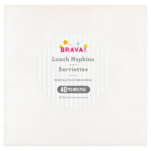 Brava! 2 Ply Lunch Napkins, 40 count