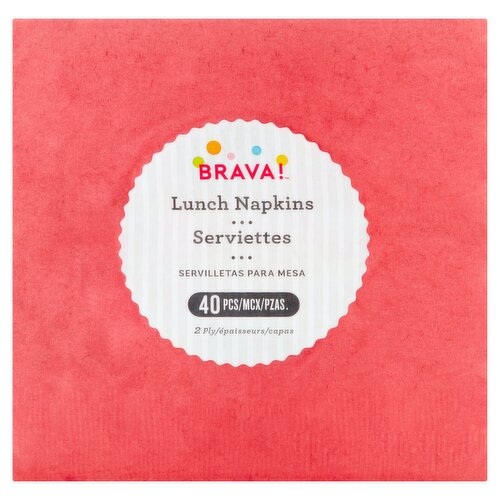 Brava! 2 Ply Lunch Napkins, 40 count