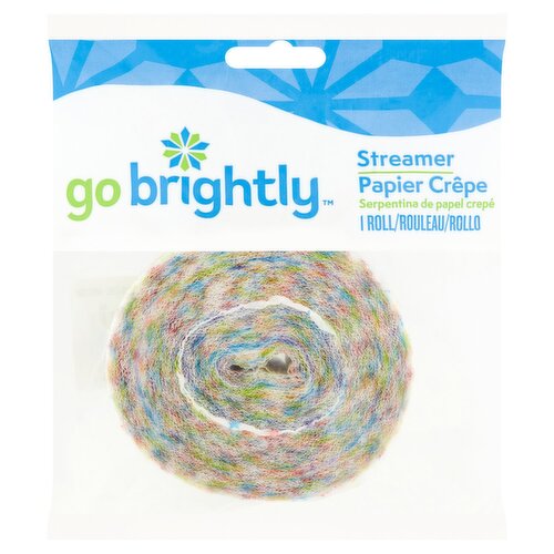 Go Brightly Rainbow Streamer Roll