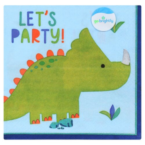 Go Brightly Let's Party 2 Ply Napkins, 16 count