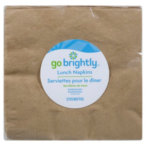 Go Brightly Lunch Napkins, 32 count