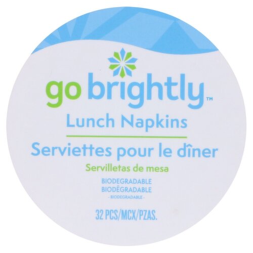 Go Brightly 2 Ply Lunch Napkins, 32 count