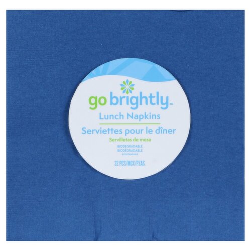 Go Brightly Lunch Napkins, 32 count