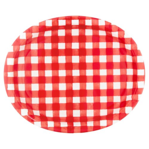 Amscan Party Impressions 12 x 10 In Picnic Party Plates, 8 count