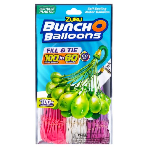 Zuru Bunch O Balloons Self-Sealing Water Balloons, 3+