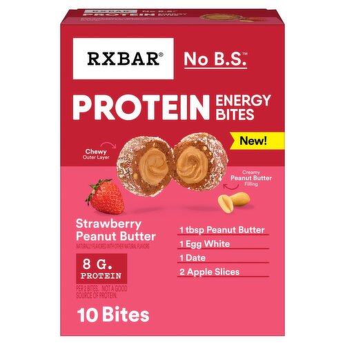 Rxbar Strawberry Peanut Butter Protein Energy Bites, 1.7 oz, 5 count