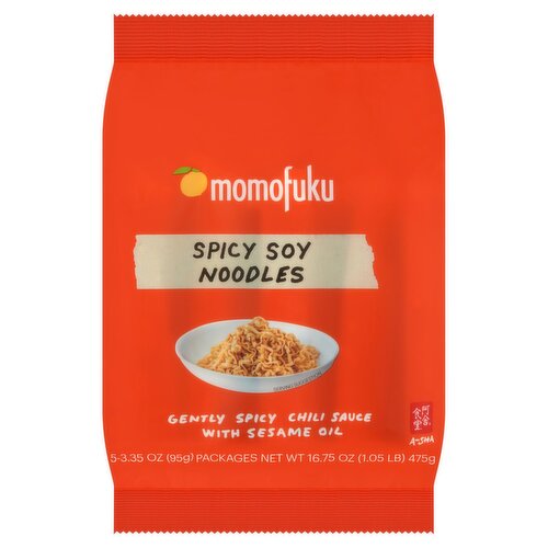 Momofuku Spicy Soy Noodles, 3.35 oz, 5 count