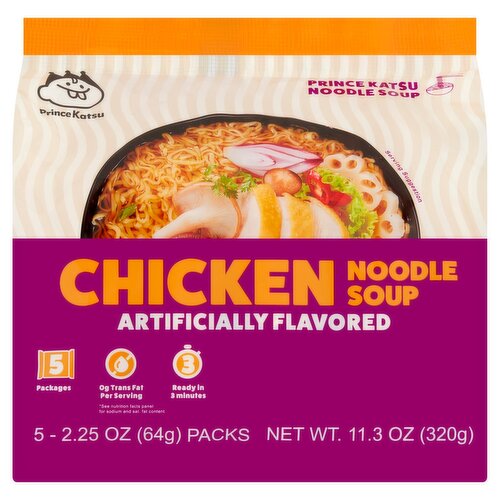 Prince Katsu Chicken Noodle Soup, 2.25 oz, 5 count