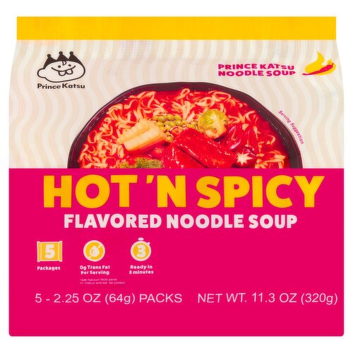 Prince Katsu Hot'n Spicy Flavored Noodle Soup