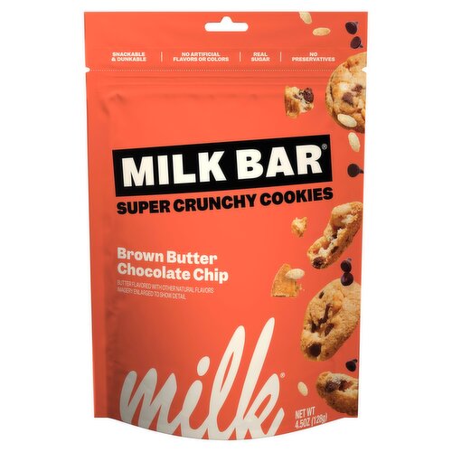 Milk Bar Brown Butter Chocolate Chip Super Crunchy Cookies, 4.5 oz