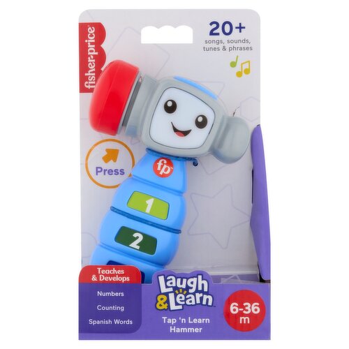 Fisher-Price Laugh & Learn Tap 'n Learn Hammer, 6-36 m