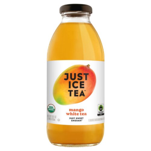 Just Ice Tea Mango White Tea, 16 fl oz