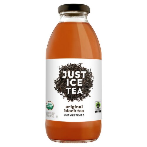 Just Ice Tea Unsweetened Original Black Tea, 16 fl oz