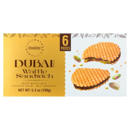 BeeMax Dubai Style Waffle Sandwich, 6 count, 5.3 oz
