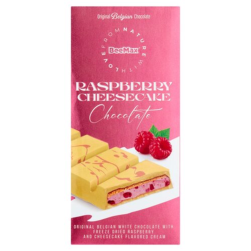 BeeMax Raspberry Cheesecake Original Belgian Chocolate, 7.05 oz