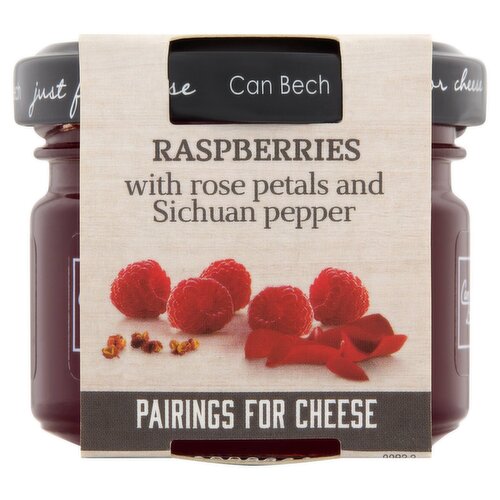 Can Bech Raspberry Spread with Rose Petals and Sichuan Pepper, 2.54 oz