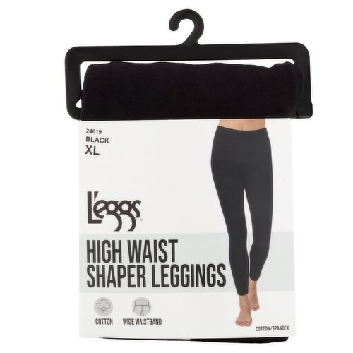 L'eggs 24619 Black XL High Waist Shaper Leggings
