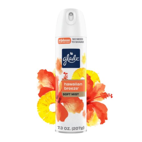 Glade® Odor Fighting Soft Mist Air Freshener Room Spray, Hawaiian Breeze®, 7.3oz.