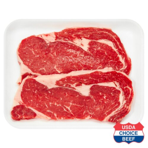 USDA Choice Beef Rib Steak, Boneless, Thin Cut, Average Weight 1 lb Pack