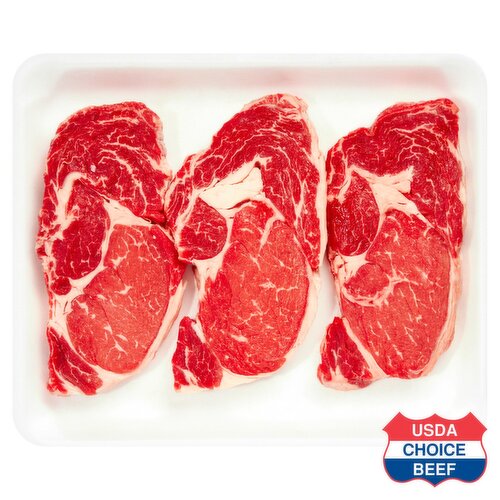 USDA Choice Beef Club Steak, Boneless, Family Pack, Average Weight 3 lb Pack