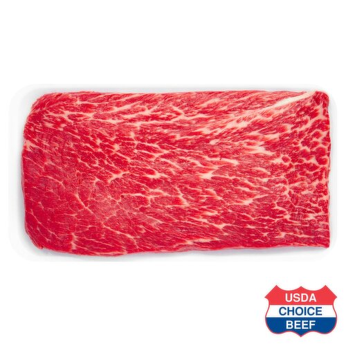 USDA Choice Beef Chuck Flat Iron Steak, Boneless, Average Weight 1 lb Pack