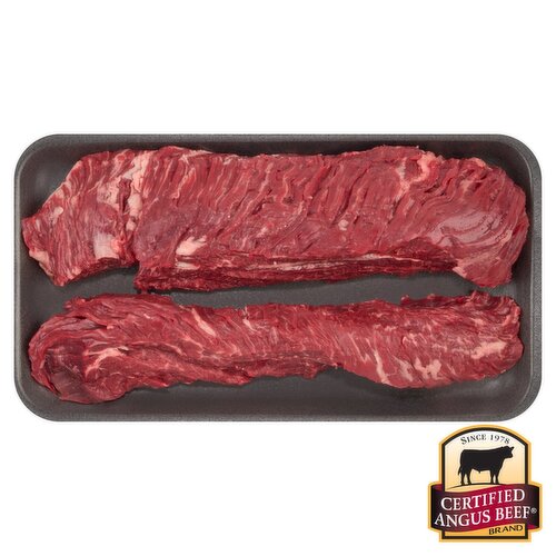 Certified Angus Beef Hanger Steak, Boneless, Average Weight 1lb Pack