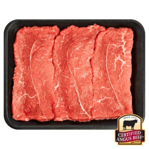 Certified Angus Beef Chuck Shoulder Steak, Boneless, Thin Sliced, Average Weight 1.25 lb Pack