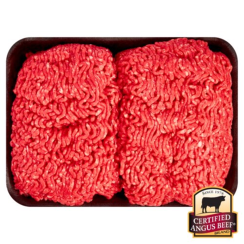 Certified Angus Beef Freshly Ground Beef, 80% Lean / 20% Fat, Family Pack, Average Weight 3.25 lb Pa