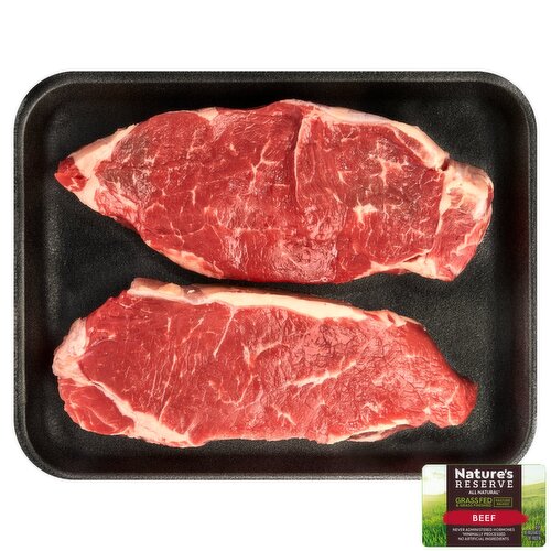 Natrure's Reserve Grass Fed Beef Boneless New York Strip Steaks