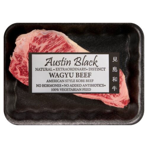 American Wagyu Beef Loin New York Strip Steak, Boneless, Average Weight 1 lb Pack