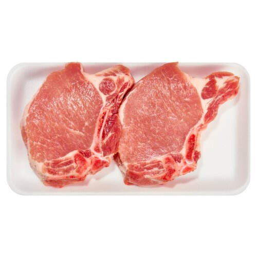 Fresh Center Cut Pork Loin Chops for Stuffing, Bone In, Average Weight 1.5 lb Pack