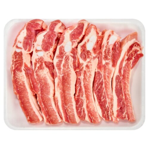 Fresh Pork Spare Ribs, Sliced, Family Pack, Average Weight 3 lb Pack
