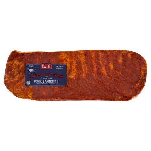 Swift Kansas City Style BBQ Seasoned St. Louis Style Pork Spareribs