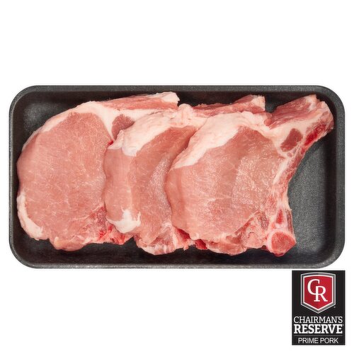 Chairman's Reserve Prime Center Cut Pork Loin Chops, Bone In, Average Weight 1.5 lb Pack