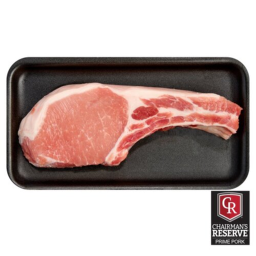 Chairman's Reserve Prime Pork Loin Tomahawk Chop, Bone In, Average Weight 1 lb Pack