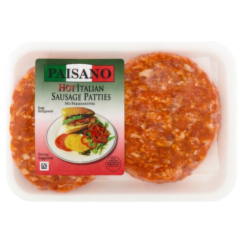 Paisano Hot Italian Sausage Patties
