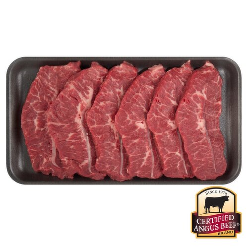 Certified Angus Beef Prime Chuck Top Blade Steak, Boneless, Average Weight 1lb Pack