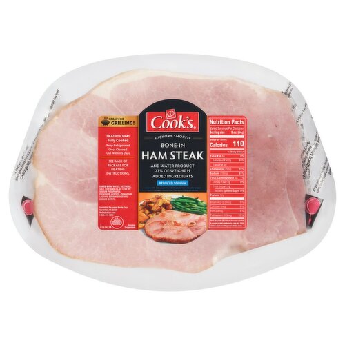 Cook's Bone-In Ham Steak, 1.2 pound