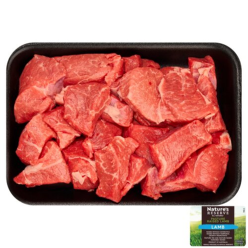 Natures Reserve Lamb Neck For Stewing, Bone In, Grassfed, Product of Austraila, Avg Wt 1 lb Pk