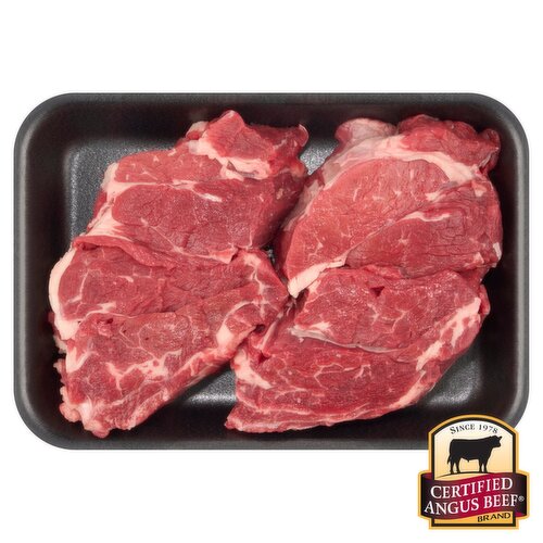 Certified Angus Beef Chuck Filet Steak, Boneless, Average Weight 1.25 lb Pack