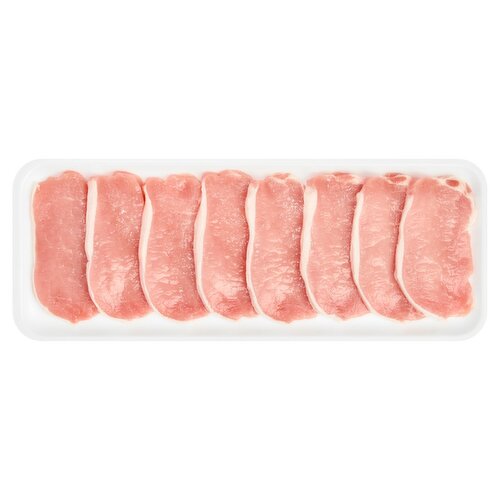 Fresh Boneless Pork Loin Chops, Center Cut, Thin Sliced