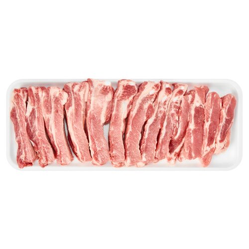 Fresh Pork Spare Rib, Bone In, Sliced, Average Weight 2 lb Pack