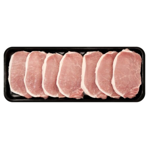 Fresh Center Cut Pork Loin, Thin Sliced, Boneless, Average Weight 1 lb Pack